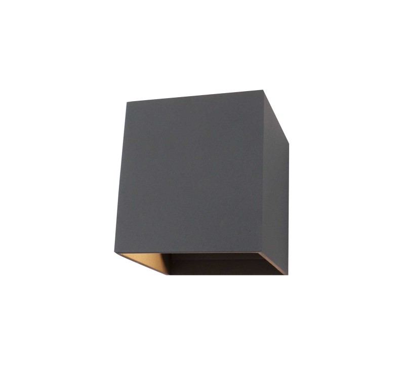 Up & Down Wall Light Square Adjustable Beams Anthracite - Click Image to Close